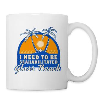 J’ai besoin d’être seahabilité Glass Beach été - Mug blanc - blanc - Droite