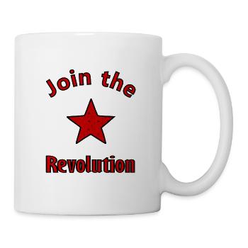 Die sozialistische Revolution - Tasse - Weiß - Rechts