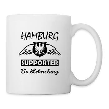 Die Hamburger Fans - Tasse - Weiß - Rechts