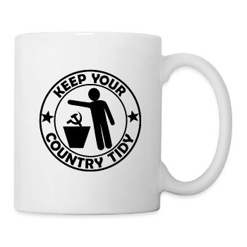 Halte die Umwelt rein - Tasse - Weiß - Rechts