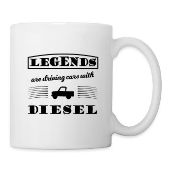Le conducteur diesel - Mug blanc - blanc - Droite