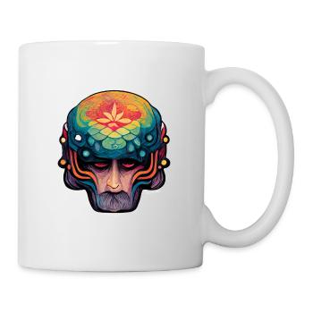 Psychedelic Head - Tasse - Weiß - Rechts