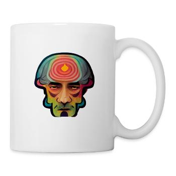 Psychedelic Head - Tasse - Weiß - Rechts