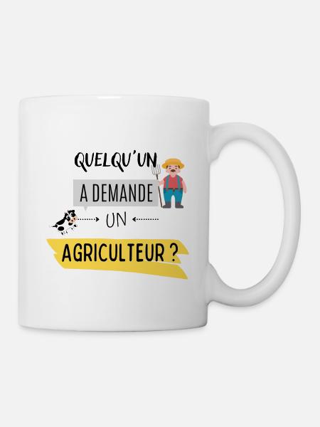 Quelqu'un a demandé un agriculteur ? - Mug blanc - blanc