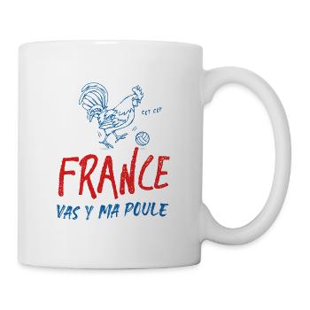 Supporter équipe de France de Football - Mug blanc - blanc - Droite