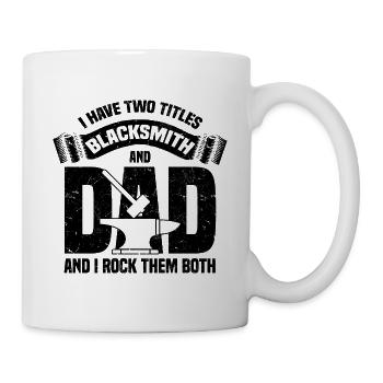 Blacksmith Gifts for Men | Forging Forge - Mug - white - Right