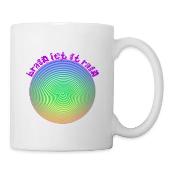 brain let it rain - Tasse - Weiß - Rechts