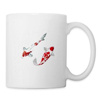 Fish Keeper Awesome Vintage Koi Lover T-Shirt - Tasse - Weiß - Rechts