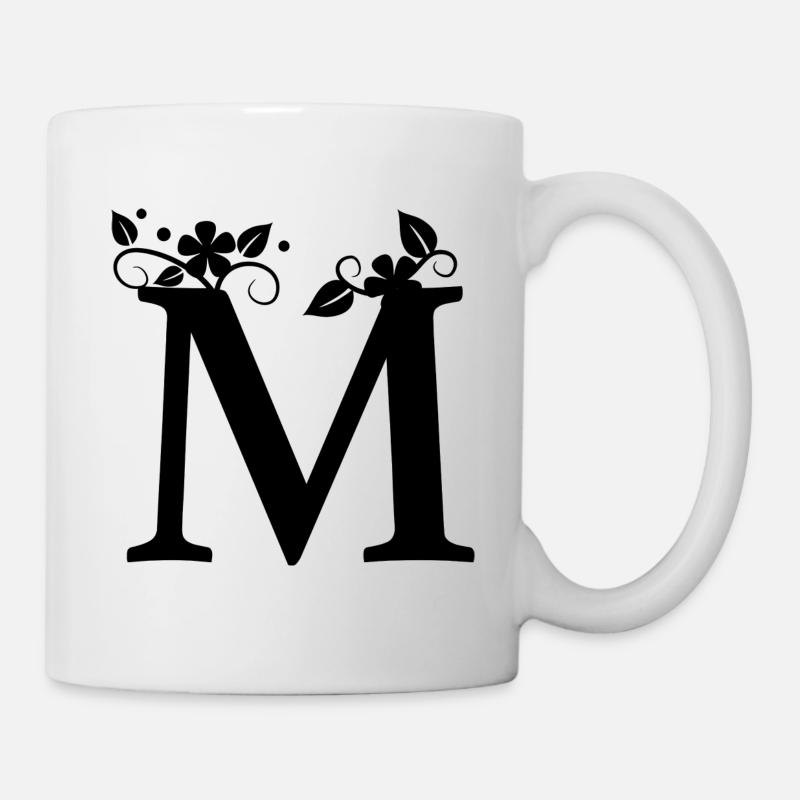 First letter M First name - Mug - white