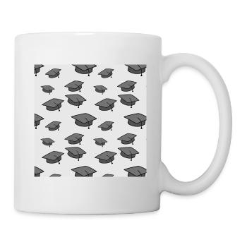 Motifs de chapeau de graduation - Rentrée scolaire - Mug blanc - blanc - Droite