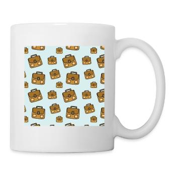 Motifs de sacs à dos - Rentrée scolaire 2022 - Mug blanc - blanc - Droite