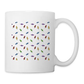 Motifs d'épingles en papier - Rentrée scolaire 202 - Mug blanc - blanc - Droite