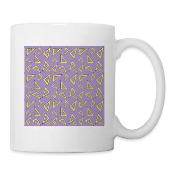 Motifs de règle triangulaire - Rentrée scolaire - Mug blanc - blanc - Droite
