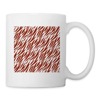 Peau d'animal avec style de couleur africaine - Mug blanc - blanc - Droite