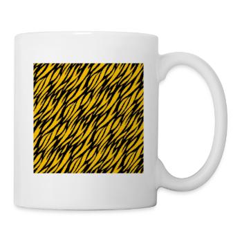 Peau d'animal avec style de couleur africaine - Mug blanc - blanc - Droite