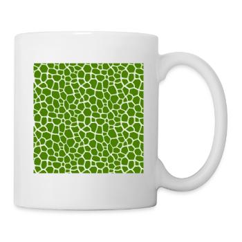 Peau d'animal avec style de couleur africaine - Mug blanc - blanc - Droite