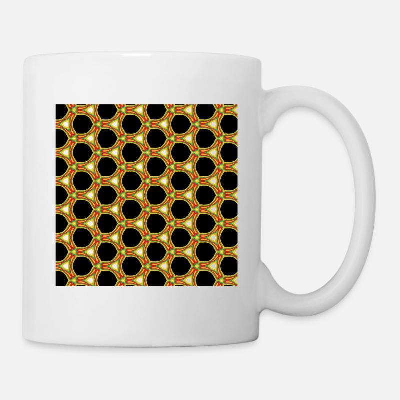 Motifs africains aux couleurs africaines - Mug blanc - blanc