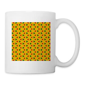 Motifs africains aux couleurs africaines - Mug blanc - blanc - Droite