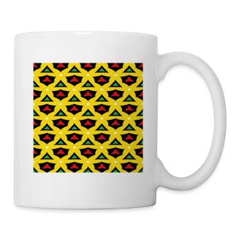 Motifs africains aux couleurs africaines - Mug blanc - blanc - Droite