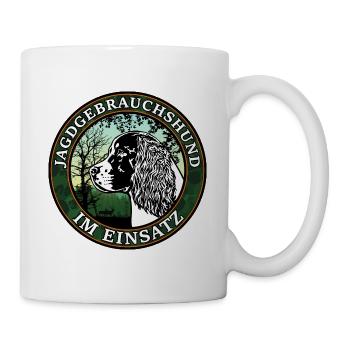 Jagdgebrauchshund im Einsatz Nr 1 - Tasse - Weiß - Rechts