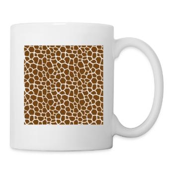 Peau d'animal avec style de couleur africaine - Mug blanc - blanc - Droite