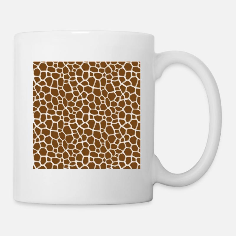 Peau d'animal avec style de couleur africaine - Mug blanc - blanc