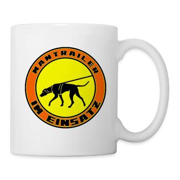 Mantrailer im Einsatz Jagdhund 1 - Tasse - Weiß - Rechts