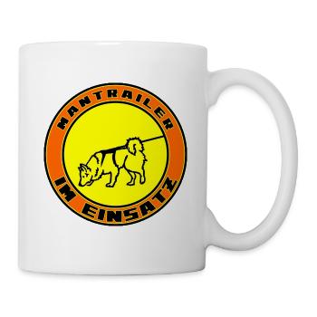 Mantrailer im Einsatz Spitz Islandhund - Tasse - Weiß - Rechts