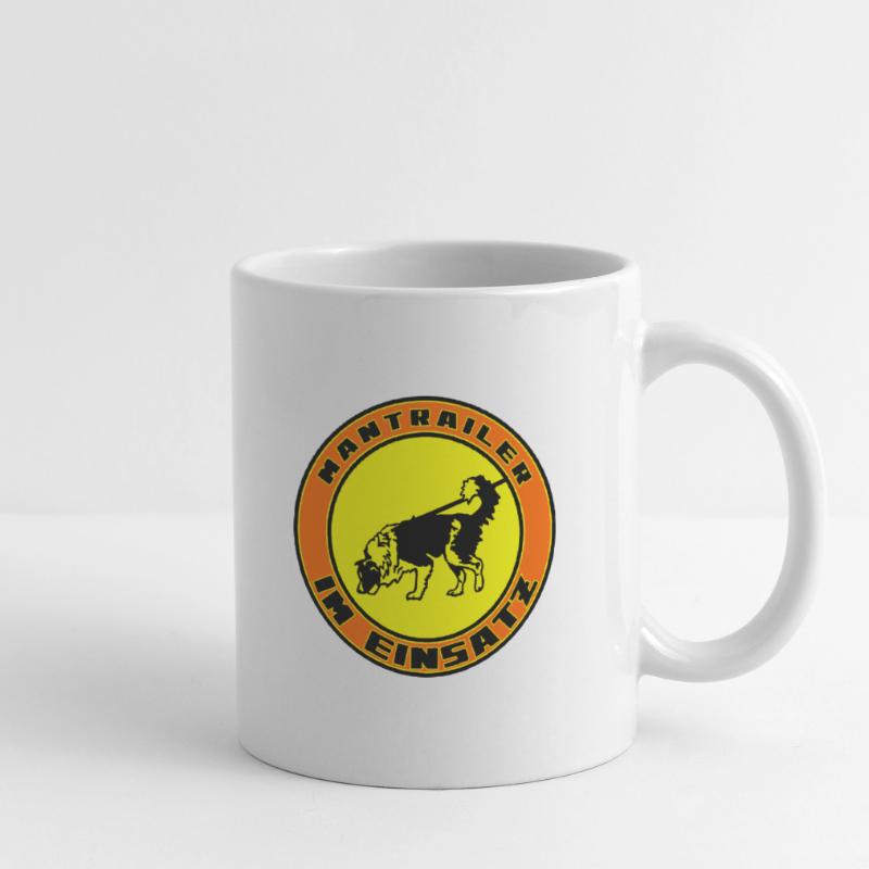 Mantrailer in action Boder Collie Mug