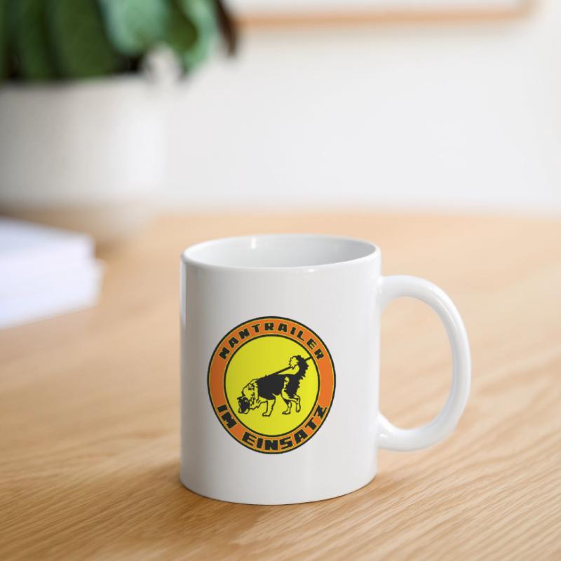 Mantrailer im Einsatz Boder Collie Tasse