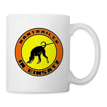 Mantrailer im Einsatz Dobermann - Tasse - Weiß - Rechts