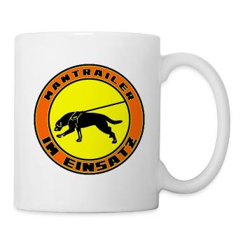 Mantrailer en action Beauceron - Mug blanc - blanc - Droite