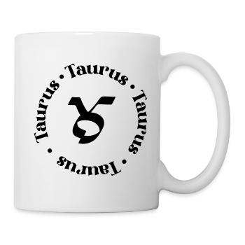 Sternzeichen | Stier - Tasse - Weiß - Rechts