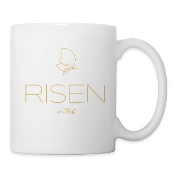 Auferstanden in Christus - Col/3 - Tasse - Weiß - Rechts