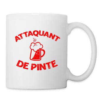 Alcool humour bière - Mug blanc - blanc - Droite