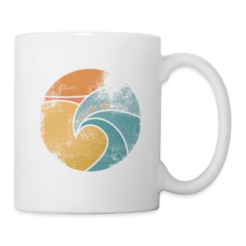 soleil & mer - Mug blanc - blanc - Droite