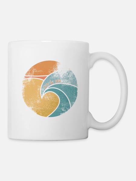 sun & sea - Tasse - Weiß