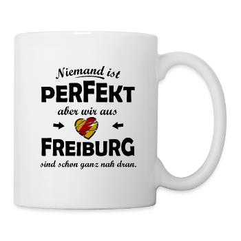 Die perfekten Freiburger - Tasse - Weiß - Rechts