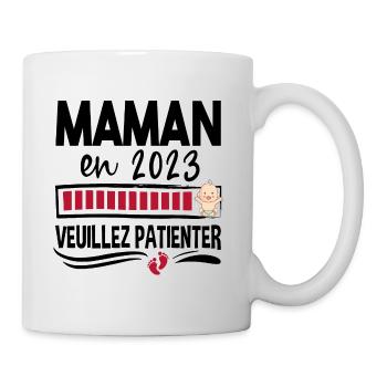 Maman Agricultrice Agriculture 2023 Naissance - Mug blanc - blanc - Droite