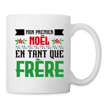 Le premier Noël en tant que frère - Mug blanc - blanc - Droite