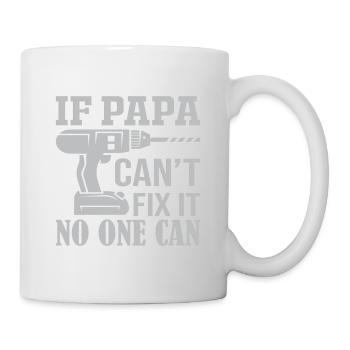 Hommes si Papa ne peut pas réparer Papa Cadeau - Mug blanc - blanc - Droite