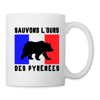 Sauver Ours des pyrénées - Mug blanc - blanc - Droite