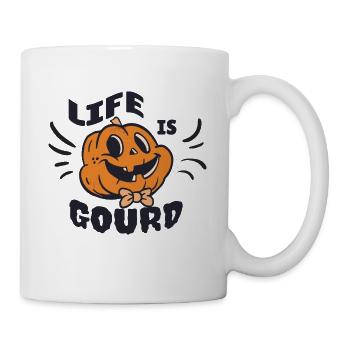 Halloween Pumpkin Life Is Gourd - Mug - white - Right