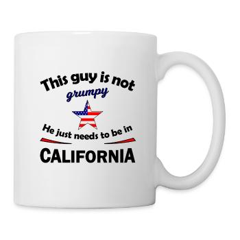 Le voyage en Californie - Mug blanc - blanc - Droite