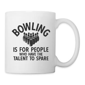 Bowling - Tasse - Weiß - Rechts
