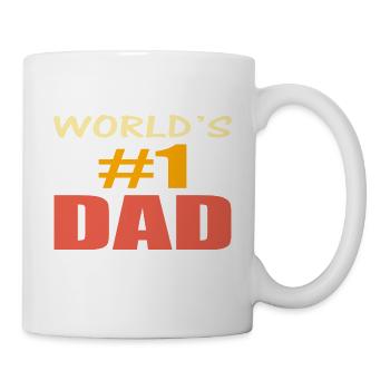 no1 papa du monde - Mug blanc - blanc - Droite