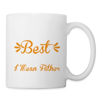 Weltweit bester Farter Mid-Range Dad- Funny Dads - Tasse - Weiß - Rechts