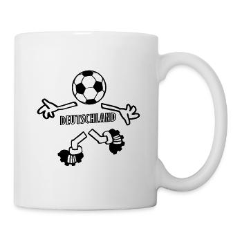 Footballeur allemand - Mug blanc - blanc - Droite