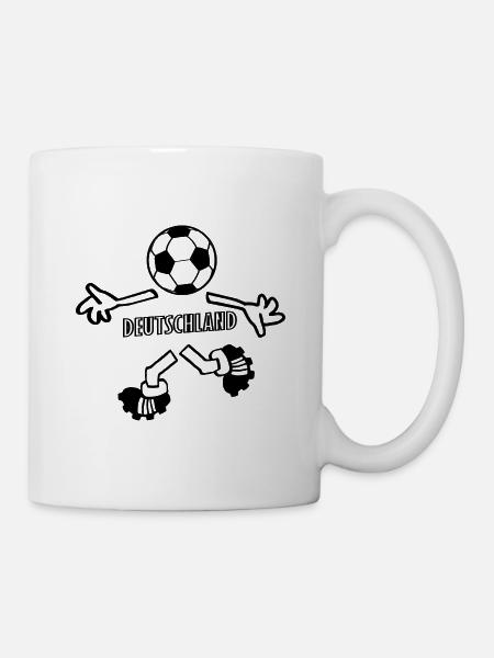 Deutscher Fußball Spieler - Tasse - Weiß