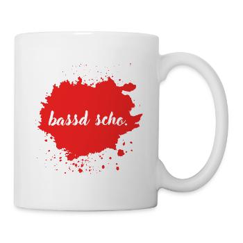 bassd scho. - franconian slang - Tasse - Weiß - Rechts